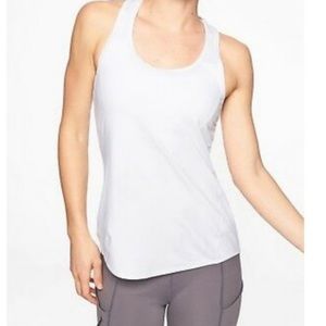 Athleta White Racerback Tank